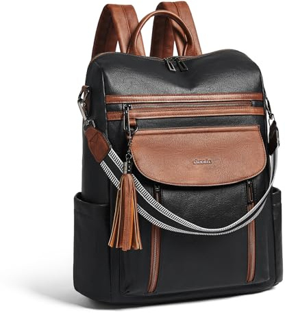 Laptopryggsäck för kvinnor 15,6 tum, reseläderryggsäck sjuksköterska lärare handbagage ryggsäck datorväska, professionell vattentålig högskola affärsarbete casual dagsryggsäck