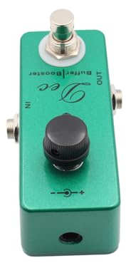 SEAFRONT Dec Buffer Booster Effektpedal för Elektrisk Gitarr, Mini Single Effect med Clean Boost True Bypass, Idealisk för Gitarrister och Artister
