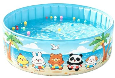 Inflatable Pool for Kids Inflatable Round Cute Portable Foldable Toys