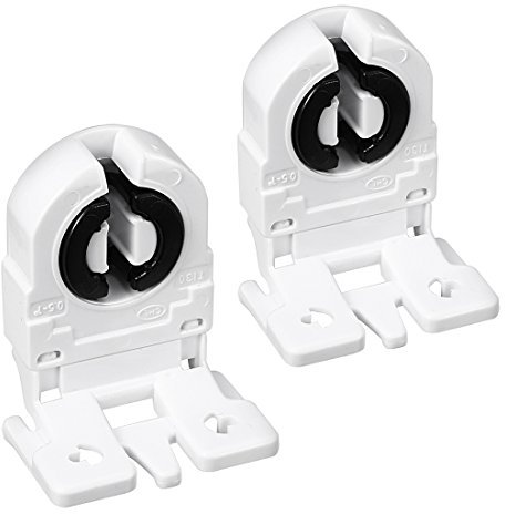 sourcing map 2 Stück T8 Leuchtstofflampenhalter G13 Sockel Nicht überbrückter Einzelkopf-Grabsteinlampenfassung AC 250V 2A für LED-Leuchtstoffröhre
