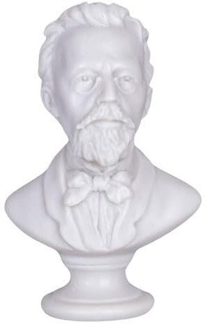 danila-souvenirs Busto Statua Scultura in Marmo del scrittore Russo Anton Čechov 12,5 cm