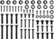 VonHaus - Universal TV Mount Screws Kit Hardware Compatible with Most TVs, Monitors up to 80'' Includes M4, M5, M6 & M7 Screws, Spacers and Washers, Works with Most Wall Brackets and Stands 68pc