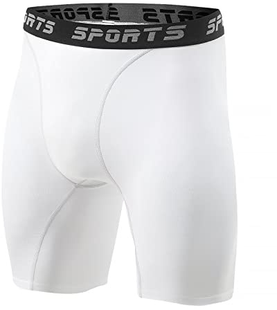 Sillictor Mens Compression Base Layer Shorts Anti Chafing Running Underwear Men Breathbale Sports Underwear Tight Shorts for Football Cycling Workout,Moisture Wicking Muscle Support