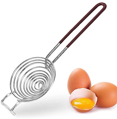 Egg Separator Egg Yolk White Separator Stainless Steel Egg White Yolk Sifting Filter Egg Divider Kitchen Tool for Baking/Cooking