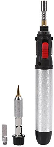 4 in 1 Self Lgniting Cordless Butane Soldering Iron Kit Refillable Gas Heating Tool Butane Gas Cordless Welding Torch Tool Set