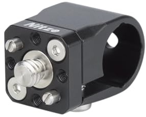 Nitze 15mm Rod Clamp Adapter d'Aluminium avec Vis 1/4 et Vis 3/8 Interchangeable pour Cadre d'Appareil Photo, Cage d'Camera - N82C