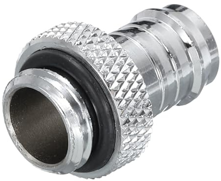 sourcing karta Barb Fittings Soft Tubing G1/4 tum till 3/8 tum OD 10 mm ID slanganslutning adapter silver mässing för PC-vattenkylsystem