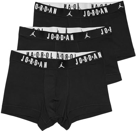 Nike Jordan Men's Boxer Shorts, Set of 3, Black, L