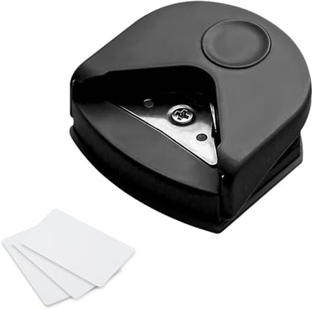Arrotonda Angoli per Carta e Cartone, Taglia Angoli Carta, Corner Rounder, Taglierina per Cartas Angoli con Taglio Precisione Per Scrapbooking, Foto, Biglietti e Progetti Fai da Te(Nero)
