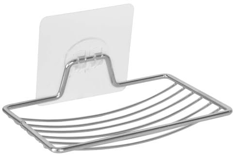 2 Piezas Jabonera de Acero Inoxidable, Jabonera Baño Adhesiva de Acero Inoxidable, Jabonera Ducha de Pared Sin Agujeros, para Ducha, Baño, Cocina, Fregadero