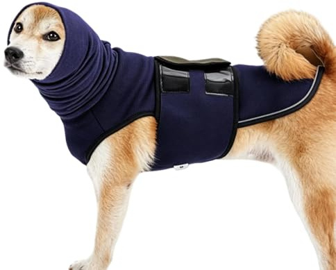 Chaleco antitormenta para perros Abrigo Transpirable Ajustable Con Capucha