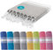 Twinzen - Fouta Badetuch groß 100x200 cm Hellgrau - 100% Baumwolle Oeko-TEX - Luxus Strandtuch XXL - Hamamtuch groß - Saunatuch hochwertig - Handtuch Wellness Badtextilien
