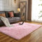 Evitany Teppich Wohnzimmer,Teppich Hochflor Flauschig,Waschbar Antirutsch Teppiche,Rosa Weicher Bettvorleger,Kinderteppich Mädchen Schlafzimmer Kinderzimmer (Rosa, 120x160 cm)