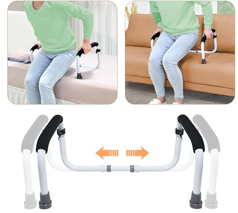 NEAUDE Ayuda de pie para movilidad y vida diaria, barra de cama, silla de bastón para ancianos, dispositivos de asistencia para personas mayores, barra de agarre para discapacitados, mango de