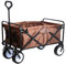 HIGOH Handcart, Falt Trolley Multifunktion Einkaufswagen Outdoor Camping Picknick Tragbarer Trolley Kleines Transportwagen/Braun