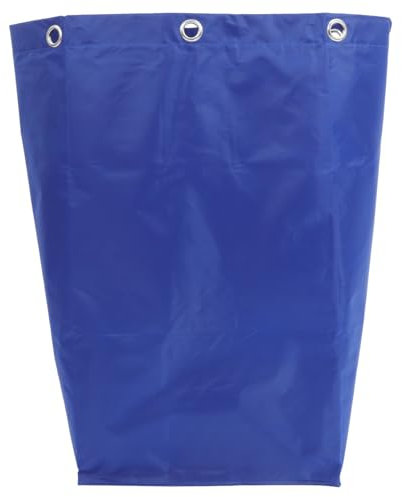iplusmile Cleaning Trolley Cart Bags: High Capacity Cleaning Cart Bag Replacement Commercial Cleaning Replacement for Hotels Offices,Blue