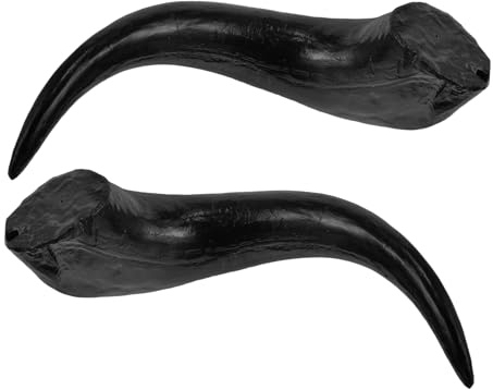 HAWILLOSCH 1par Imitation Bull Horns Headband För Halloween Justerbara Oxhorns För Maskerad Och Cosplay Dekoration För Fest Och Fotografering