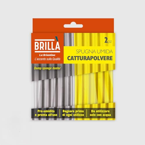 La Briantina Set di Spugne in PVA 2 Pezzi, Pulizia di Infissi, Mobili e Superfici Irregolari – Pulizia Senza Detergenti, 11,5x5x4 cm