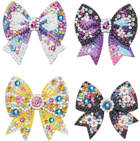 Fiorky 4 pezzi Spilla di strass, Spilla di pittura a diamante Diamond Art Spetta DONNE DONNA DEL GIODO DI MADURE BRIDALE DEGLI BASE