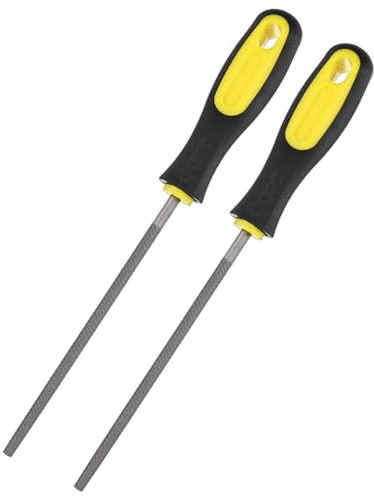 M METERXITY 2-Pack Lima Rotonda In Metallo 6 Pollici, Lima Diamantata In Acciaio Ad Alto In PVC Per Legno/Metallo/Ceramica/Vetro/Pietra/Gioielli/Modelli/Fai Da Te/Affilatura
