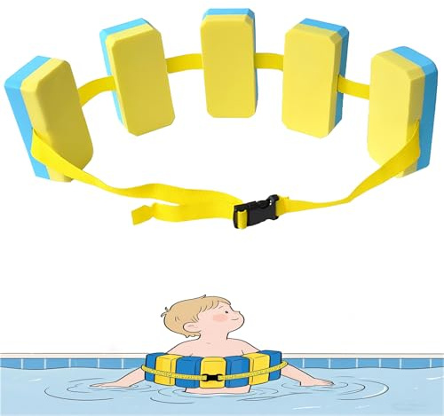 Kids Swim Belt for Beginners – EVA Flotation Belt Swim Trainer for Children, Adjustable 38 Back Float Swim Belt, Ideal Swim Training Aid for Kids Learning to Swim