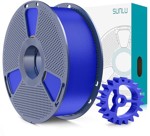 SUNLU PLA+2.0 Filament 1.75mm, Upgrade PLA Plus 3D Drucker Filament, Stärker und robuster, High Speed PLA+ Filament, Maßgenauigkeit +/-0,02mm, 1KG 3D Druck PLA+ Filament, Klein Blau