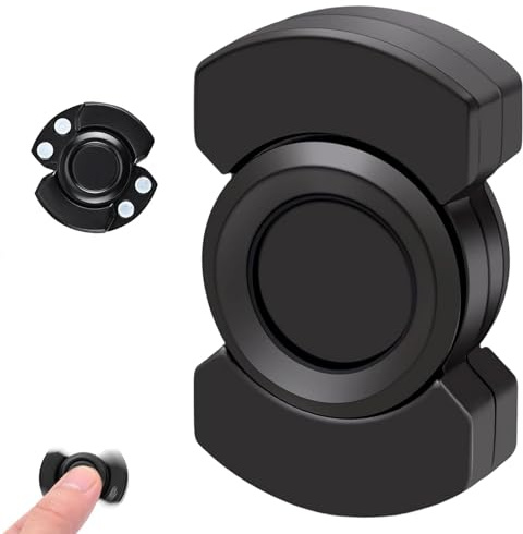 Fidget Spinners, Black Spinner Toy Magnetic 3-In-1 Fidget Slider (Rotate Press Slide), Spinner Toy Suitable for Offices Bedrooms Classrooms Daily Stress Relief （Used by individuals aged 15 and above）