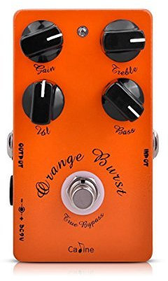 Caline CP-18 Orange Burst Verzerrer Pedal für Gitarre