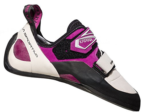 LA SPORTIVA Katana Woman Scarpe da Arrampicata, Bianco Porpora, 34.5 EU