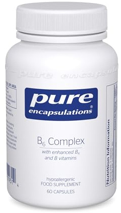 Pure Encapsulations Vitamin B6 Complex - Hypoallergenic B Vitamin Formula with Enhanced B6 and B12-60 Capsules