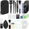 20-in-1 Professional Camera Cleaning Kit, DSLR Camera Cleaning Accessories with Storage Box, Lens Cleaner, Lens Brush, Air Blower, Lens Cleaning Pen, Cleaning Cloth, Cleaning Swabs, Gloves