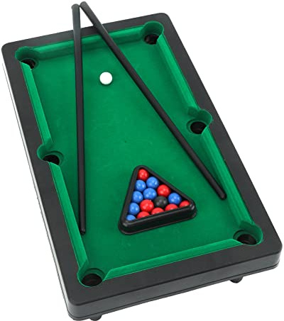 Table de Billard Miniature, Simulation Compacte Amusante Jeu de Billard Miniature Robuste Décoratif Interactif pour Le Bureau