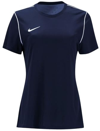 Nike W NK DF Park20 Top SS Haut à Manches Courtes, Bleu Nuit/Blanc, s Femme