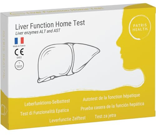 Patris Health® Test di Funzionalità Epatica, Autotest rileva Enzimi ALT e AST nel Sangue, Monitoraggio per Diagnosi Precoce di Lesioni Epatiche (1)