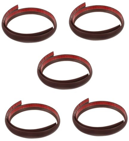 FRCOLOR 5 Pièces Garniture De Sol Rampes pour L'entrée De La Maison Bande De Transition Au Sol Rampes De Robot De Balayage Rampes De Seuil pour Portes Bande De Rampe Colle Souple PVC