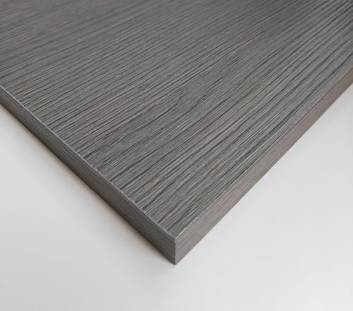 Generico Pannello Truciolare Nobilitato Grigio Antracit Bordato su 4 lati mm 18 Varie Misure (1, cm. 90 x 100)