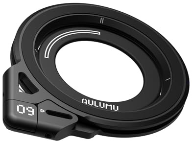 Aulumu G09 Anneau Téléphone Portable - Support Magnétique Double Face avec Rotation 360°, Support de Téléphone pour MagSafe en Alliage d‘Aluminium pour iPhone 17/16/15/14/13/12 - Noir