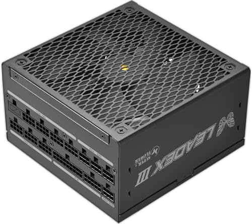 SUPER FLOWER Leadex III ATX 3.1 1000 W, Cybenetics Platinum, 80+ Gold, 10 Jahre Garantie, Eco-Halblüftermodus, FDB-Ventilator mit Kupferwelle, komplette modulare Stromversorgung,