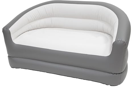 Avenli 98149 2 Person Deluxe Inflatable Sofa/Armrests Included/Durable Vinyl Material/Easy 2 Minute Inflation/Flat Folding Storage/Flocked Surface