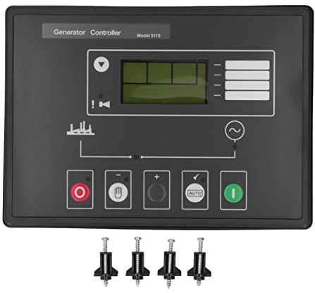YYALYYON Controllo generatore, arresto automatico, visualizzazione in tempo reale, allarmi di visualizzazione, funzioni di protezione, materiale ABS, per set di generatori industriali