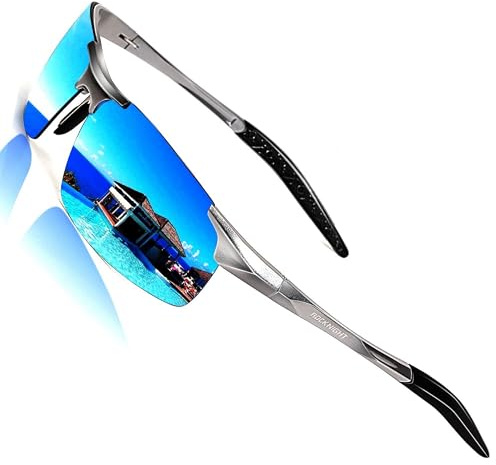 ROCKNIGHT HD Driving Polarized Sunglasses Men UV Protection Mirrored Golf Fishing Outdoor
