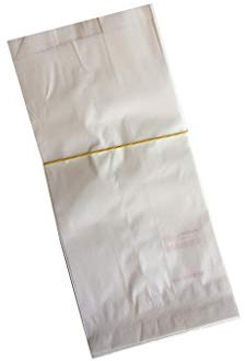 C.N. Sacchetti di Carta Bianchi 14x30 cm 100 PZ Sacchetto in Carta Kraft Bianca per Alimenti :Pane Dolci DOLCIUMI Articoli da Forno ORTOFRUTTA