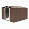 vidaXL Capanno da Giardino in Metallo Marrone 257x298x178 cm Casetta Attrezzi
