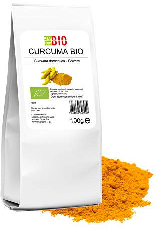 Curcuma in polvere Bio macinata fine 100% Naturale 100 g Vegan Gluten free - Cucina salutare Tisane - LaborBio