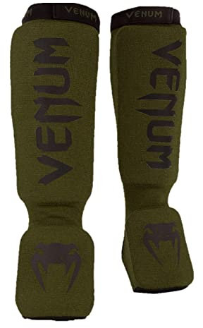 Venum, Kontact Schienbeinschützer, Herren, XS, Khaki/Schwarz