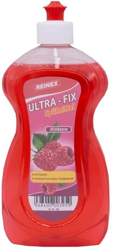 Reinex 395 Ultra Fix Spülmittel Flasche, Himbeere, 500ml