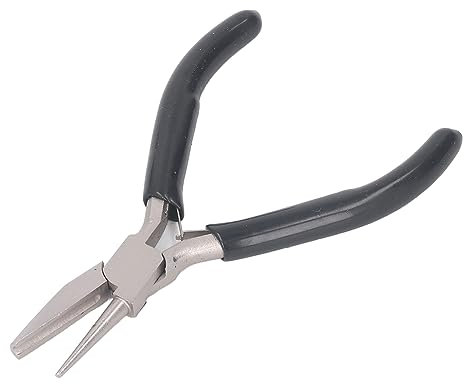 PenRux Alicates de Punta Redonda Medio Cóncavos de 5 Pulgadas, Alicates para Doblar Alambre y Doblar Alambre para Hacer Joyas Hechas a Mano, Herramientas para Proyectos de Pasatiempos