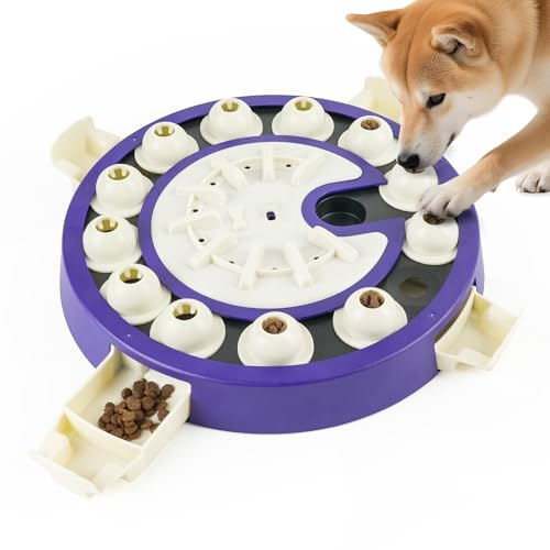 LACCEN Dog Puzzle Toy, Level 3 in 1 Interactive Dog Toys for Boredom, Food Treat Dispensing Slow Feeder, Brain Mental Stimulation Puzzles Games for Small Medium Large Smart Dogs