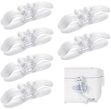 HMCEY 6 Pezzi Organizzatore Cavi Elettrici,Cable Organizer per Cavi per Elettrodomestici,Porta Cavis da Cucina,Clip per Cavo Elettrico,Raccogli Cavo Adesiv,Supporto per Cavis da Scrivania per Mixer