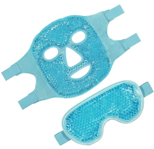 Masque Oculaire à Compresse Froide en Gel Pvc, 1 Set | Masque Gel Yeux Froid, Masque Oculaire Rafraîchissant Réutilisable, pour Maison et Bureau